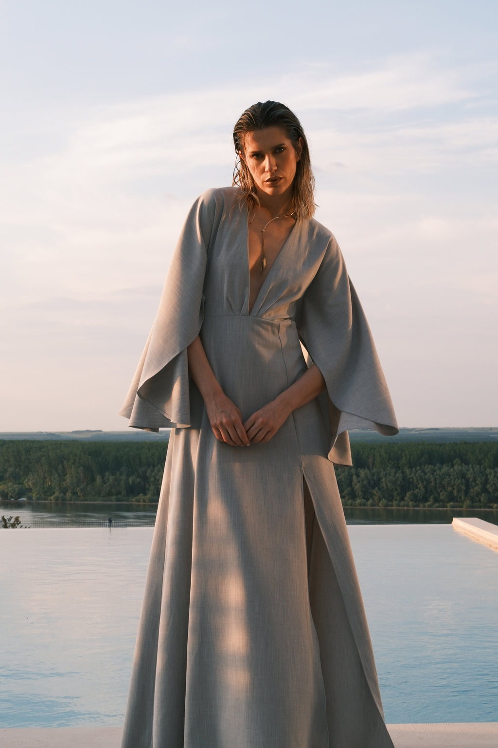 Linen Fluid Dress