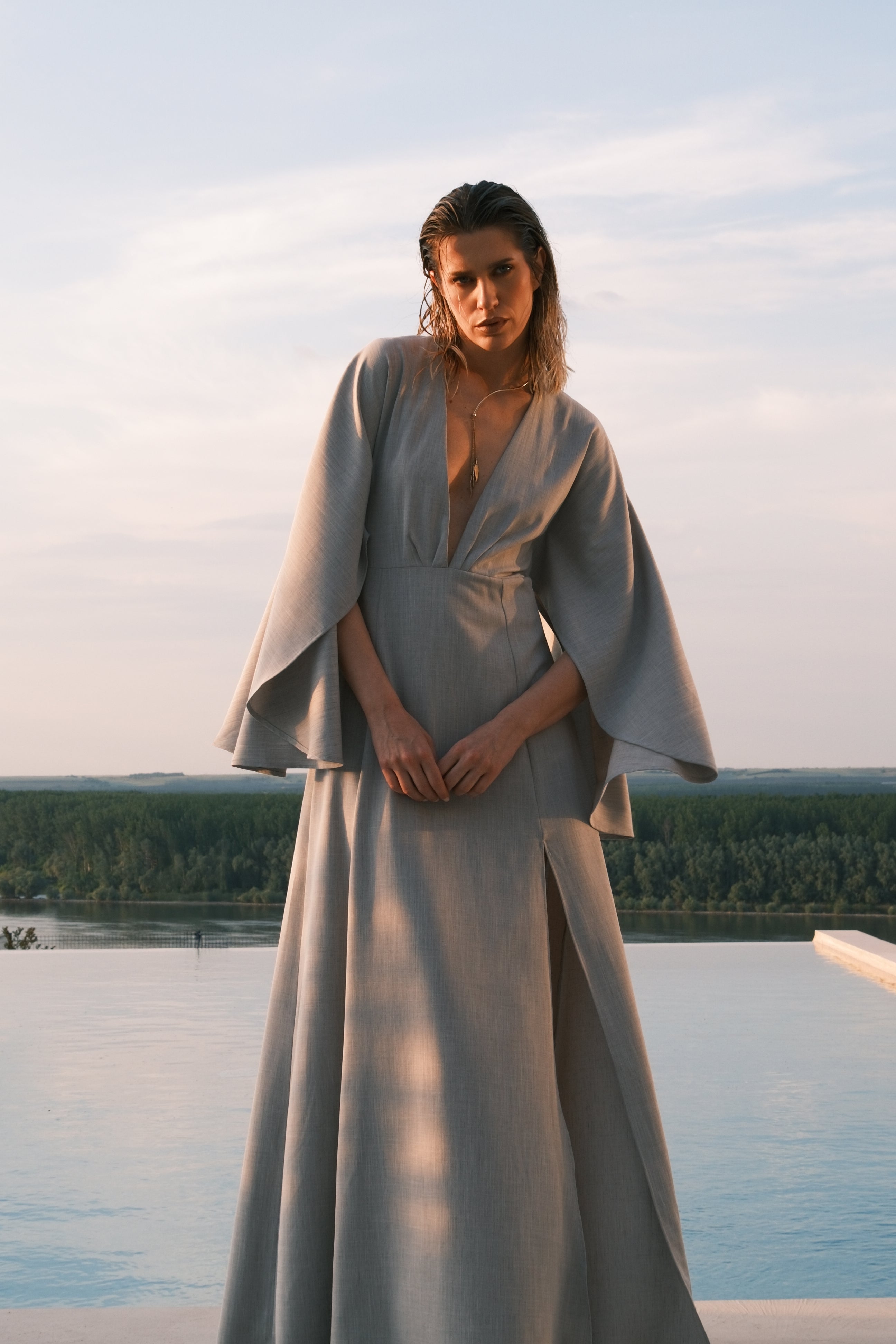 Linen Fluid Dress