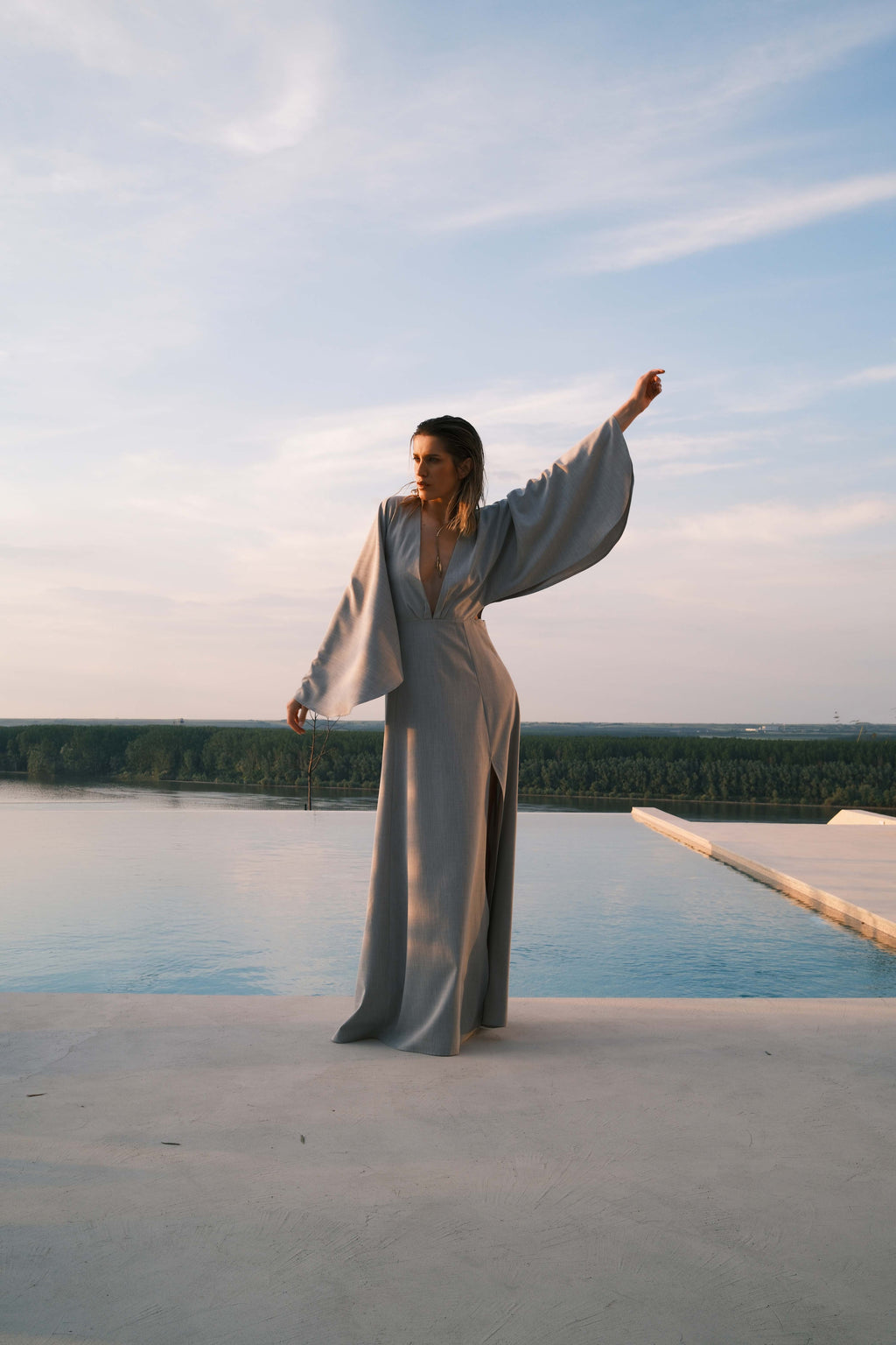 Linen Fluid Dress