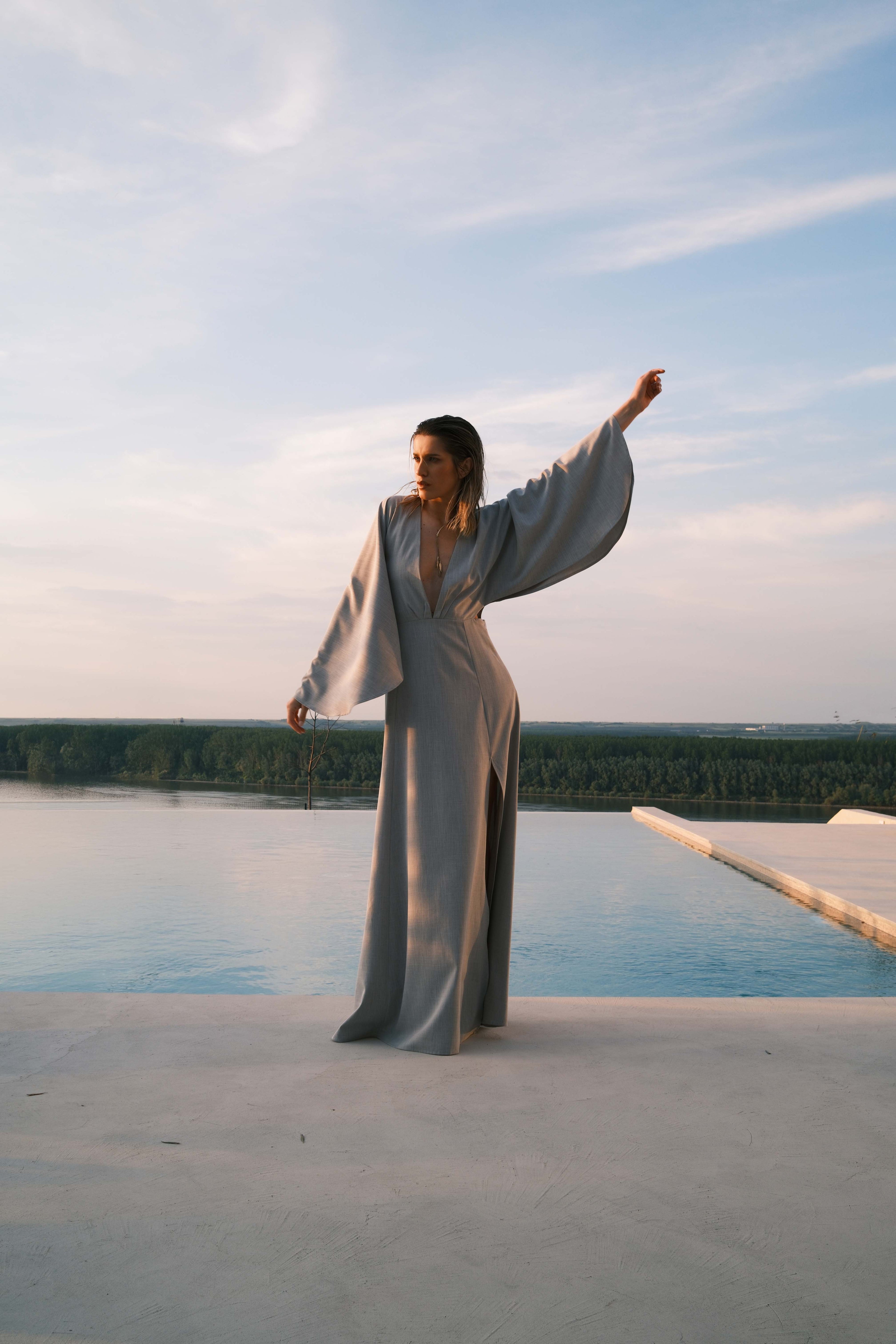 Linen Fluid Dress