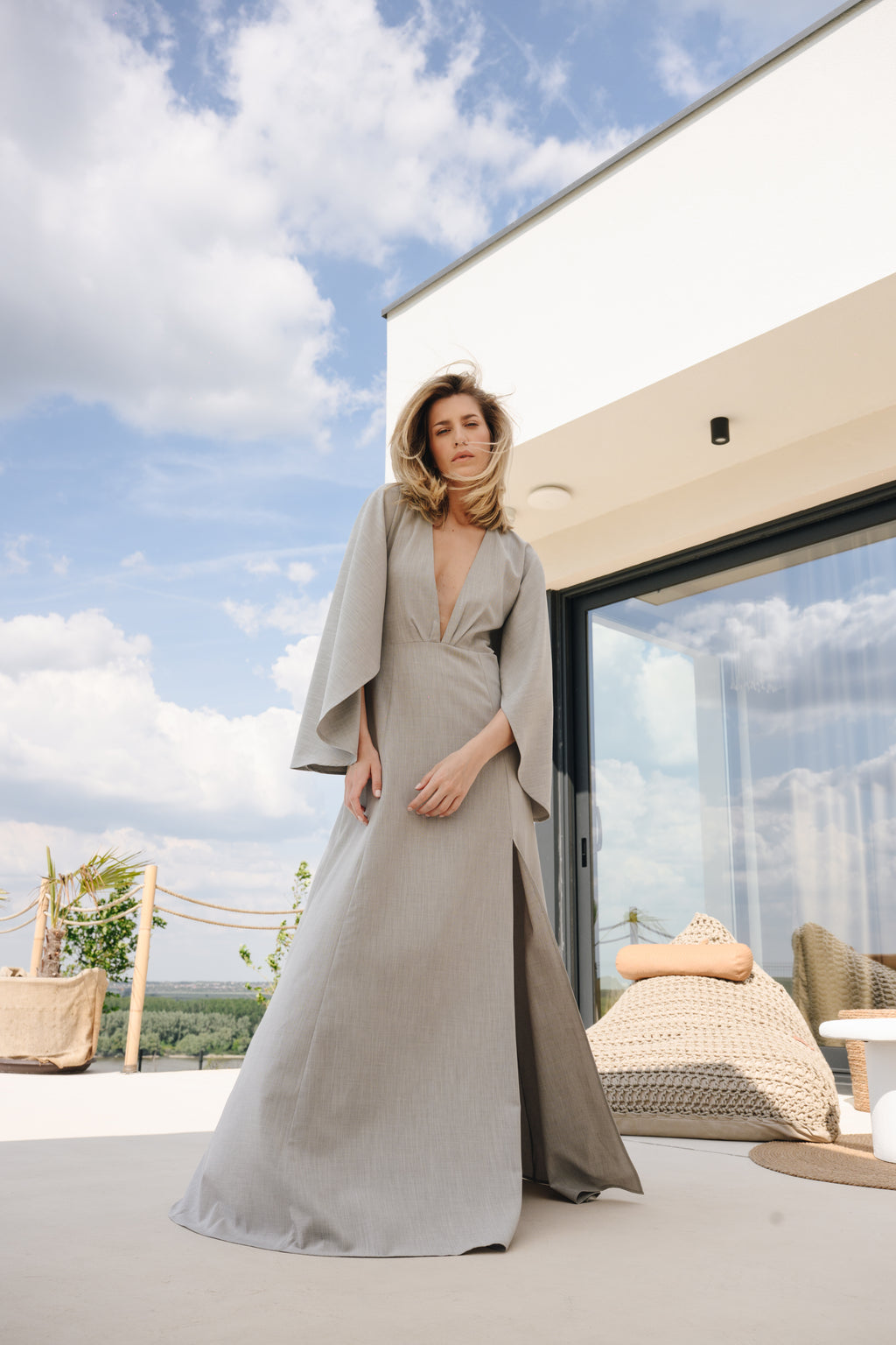 Linen Fluid Dress
