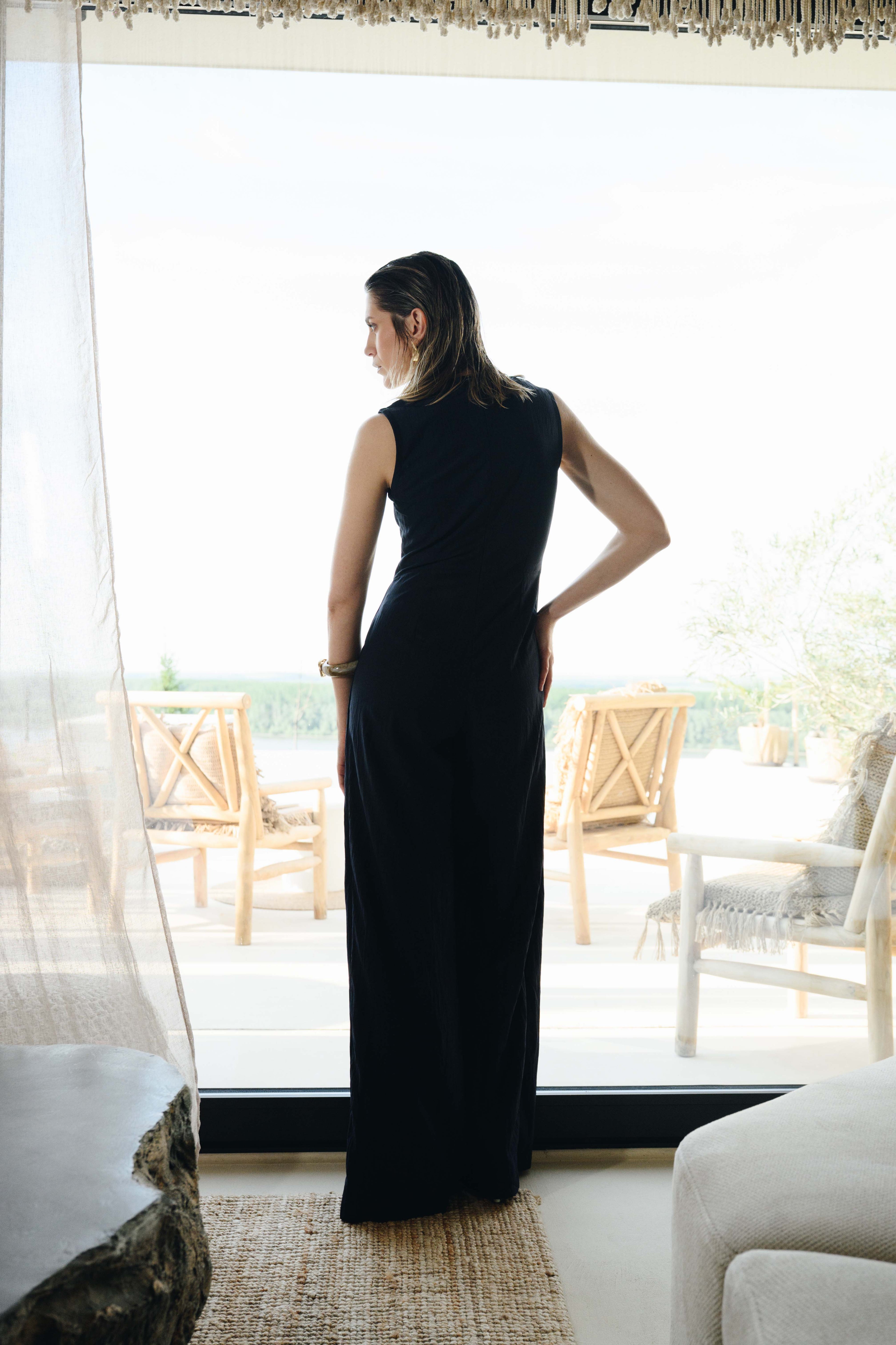 Navy Tailored Jumpsuit